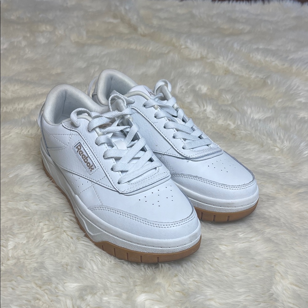 Reebok Classic White and Gum Sneakers